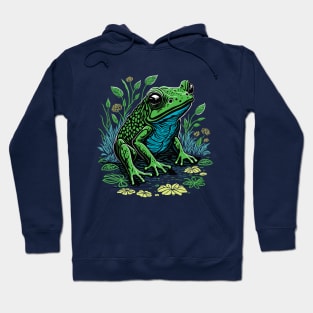 Pond Frog Graphic Design Hoodie